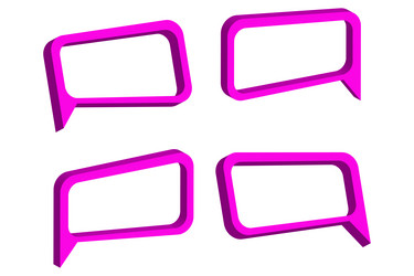 colored message frames dialog chat speech bubble vector image