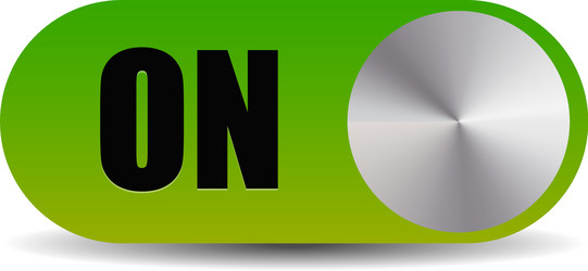 on-off power button switch toggle slider vector image
