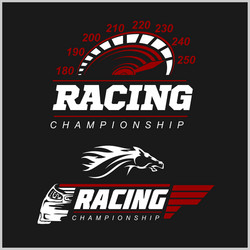 racing championship logo vector