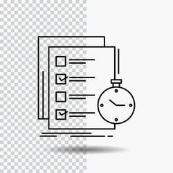 Todo task list check time line icon vector