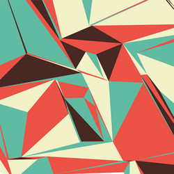 abstract background with colorful triangles vector image