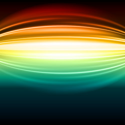 glow illuminated multicolored rainbow line glossy vector image