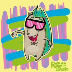 Rave trip party poster Royalty Free Vector Image