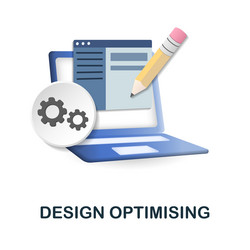 Design optimising icon 3d from neuromarketing vector