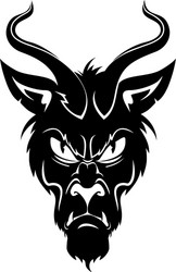 Devil head Royalty Free Vector Image - VectorStock