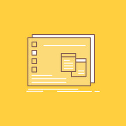 window mac operational os program flat line vector image