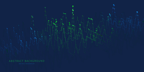 abstract background color graph from lines vector image