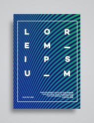 cover design template set with abstract lines vector image