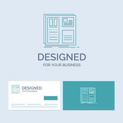 design grid interface layout ui business logo vector image