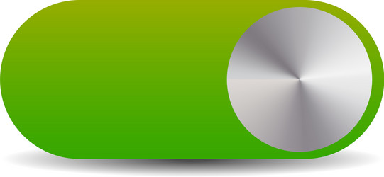 on-off power button switch toggle slider vector image
