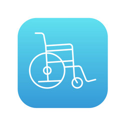 wheelchair line icon vector