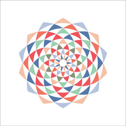 circular fractal design element vector image