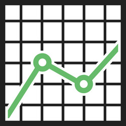 Multiple trend chart Royalty Free Vector Image