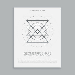 Sacred geometric sign vector