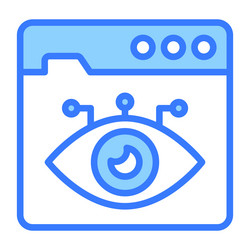web vision icon user interface as a simple sign vector image