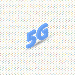 5g symbol of high-speed wireless connection vector image