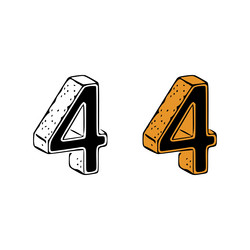 Number 4 Icon Vector Images (over 16,000)