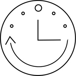 abstract clock object vector image