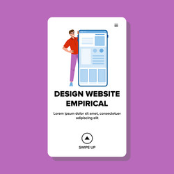 interface design website empirical vector image