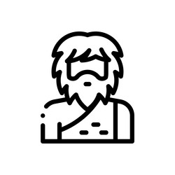 manage icon thin linear style design isolated vector image
