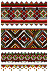 Ukrainian Embroidery Pattern Vector Image