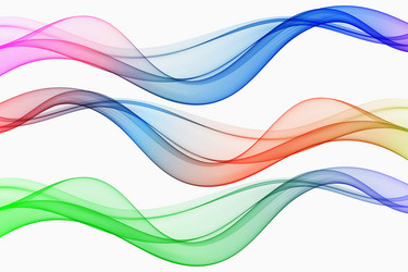 abstract background design set of waves lines vector image