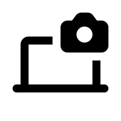 Built-in laptop camera elevates visual Royalty Free Vector