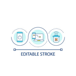 secure connection loop concept icon vector image