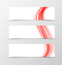 Set of header banner dynamic design vector