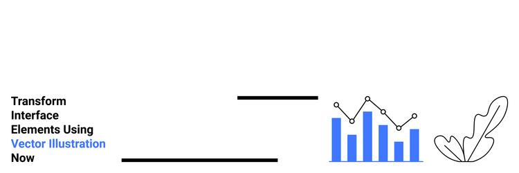 data visualization and analytics with graphs vector image