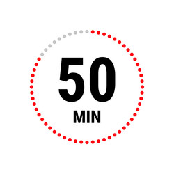 isolated with timer vector image