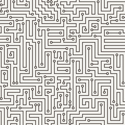 seamless pattern in the form of a labyrinth vector image