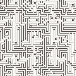 seamless pattern in the form of a labyrinth vector