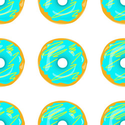 donut seamless background texture pattern vector image