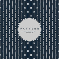 minimalist vertical line x abstract pattern design vector image