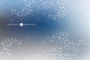 structure molecule and communication dna atom vector image
