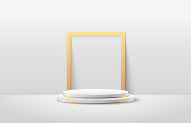 abstract round display for product on website vector image