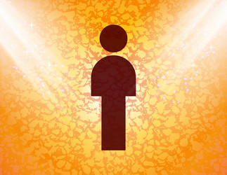man restroom flat modern web button and space vector image