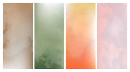 modern colorful gradient background with clouds vector image