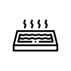 open book icon thin linear style design isolated vector image