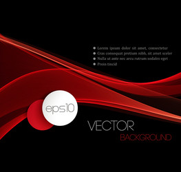 Red Wave Streamline Abstract Header vector image