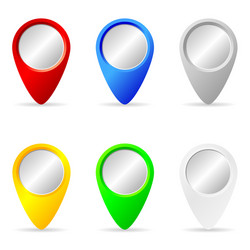 pointer set in various color vector