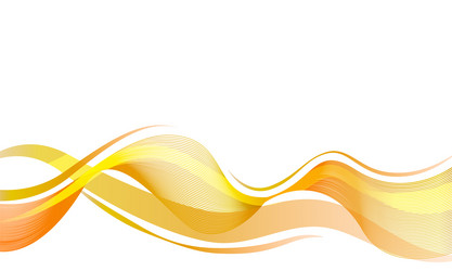 orange curve abstract wave background element vector image