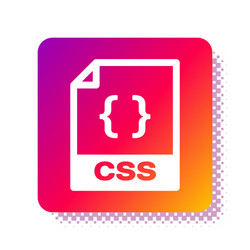 white css file document download button icon vector image