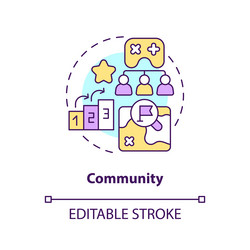 Community Connection Icon vector image