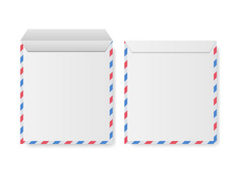 airmail envelope border vector