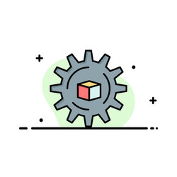 automated data solution science business logo vector image