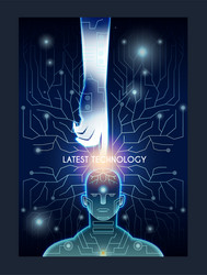 Latest technology and science concept vector