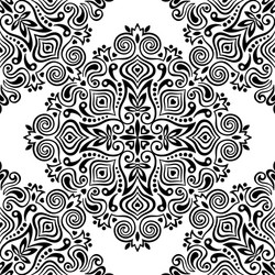 seamless background with abstract ethnic pattern vector image