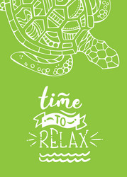 time to relax vector